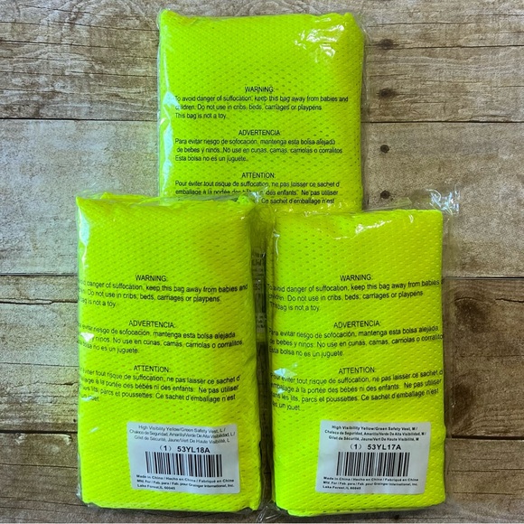 Condor Size Medium Safety Yellow Reflective Vest - Picture 3 of 5